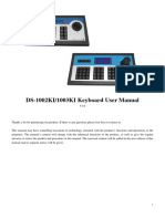 DS-100xKI RS485 Keyboard User Manual V1.0