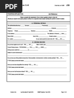 Form 1-200 - Job Applicn Form