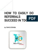 How To Easily Do Referral and Succeed in TDC