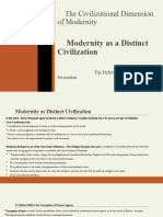 Modernity As Distinct Civilization1