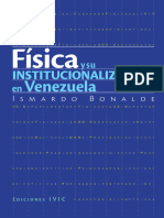 Fisica y Su Institucionalizacion en Venezuela