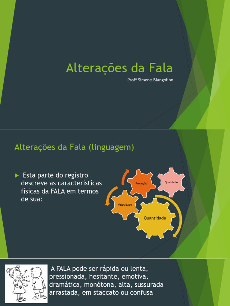 Alterações da Fala e suas Características | PDF