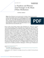 Processes Paradoxes and Illusions Compositional Strategies in The Music of Hans Abrahamsen