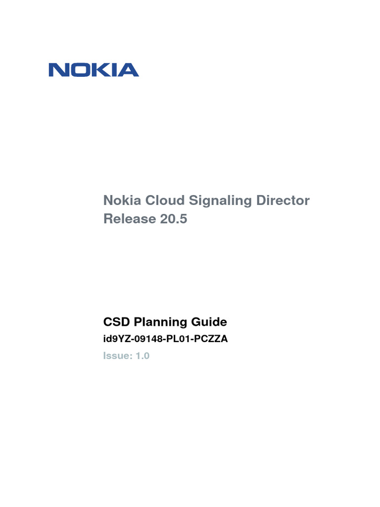 CSD 20.5 4G Planning Guide | PDF | Open Stack | Cloud Computing