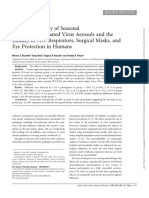 Transocular Entry of Seasonal Influenza-Attenuated Virus Aerosols and The Efficacy of N95 Respirators, Surgical Masks, and Eye Protection in Humans