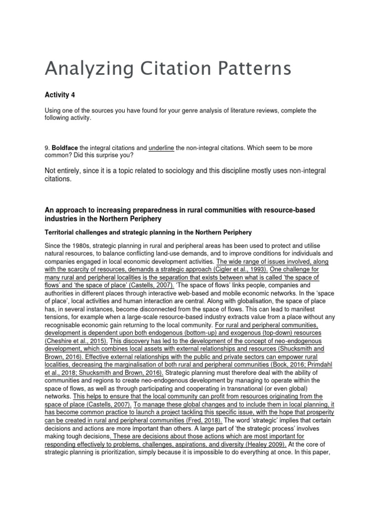 Analyzing Citation Patterns | PDF | Finance & Money Management