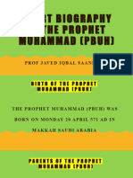 3 Biography of The Prophet (Pbuh) 6