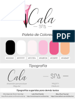 Cala Spa - Paleta de Colores y Tipogrfías