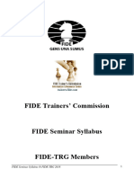 FIDE-TRG - FIDE Seminar Syllabus - Book-1