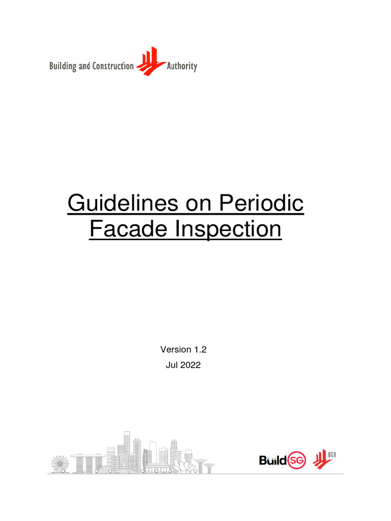BCA Façade Inspection Guidelines | PDF | Corrosion | Unmanned Aerial ...