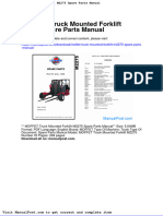 Moffet Truck Mounted Forklift m2275 Spare Parts Manual