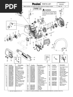 Poulan p4018wt Parts Manual 718469