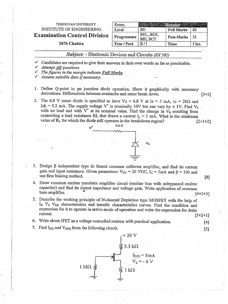 Electronic Devices And Circuits Virtual Lab