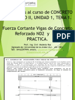 Unidad I-Tema 1 - Ejercicio Fuerza Cortante en Vigas Nd2-Practica Cr-Ii