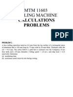 Chapter 5 Milling Machine-Calculation Problems-11 May 2022