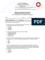 Quiz Part 1 KEY - Analytical Chemistry