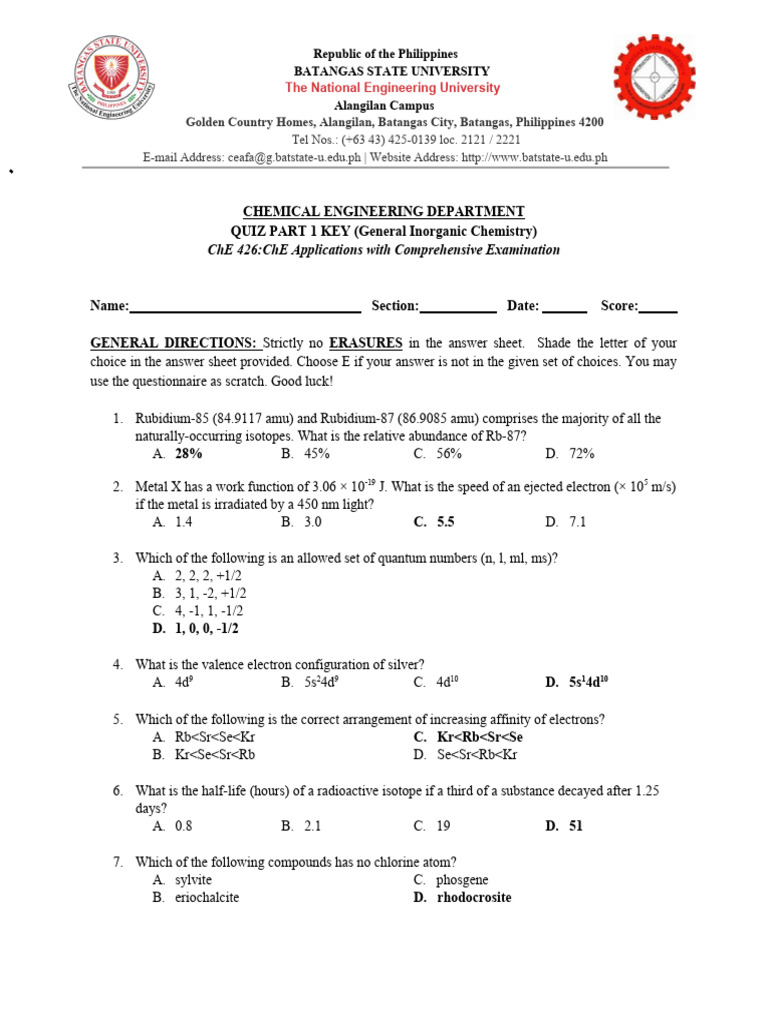 ACS INORGANIC CHEMISTRY EXAM PRACTICE QUESTIONS PDF visual data 2
