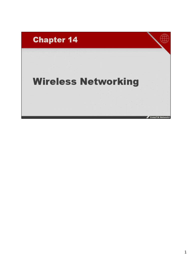 Chapter 14 Slide Handouts PDF Wi Fi Wireless Access Point