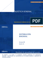 Estadística Genera - Distribucion Binomial