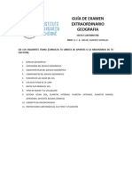 Guia de Examen Extraordinario Geografia Sexto Cuatrimestre