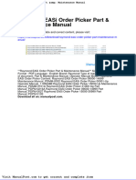 Raymond Easi Order Picker Part Maintenance Manual