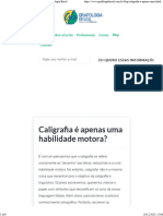 Caligrafia É Apenas Uma Habilidade Motora Grafologia Brasil