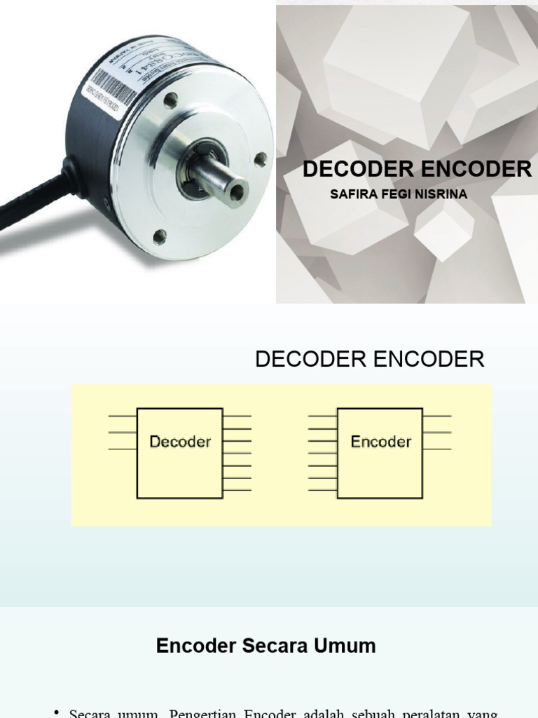 Decoder Encoder | PDF | Komputer