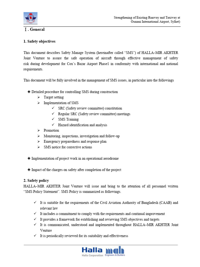 Airport Safety Management System Overview | PDF | Risk Assessment | Risk
