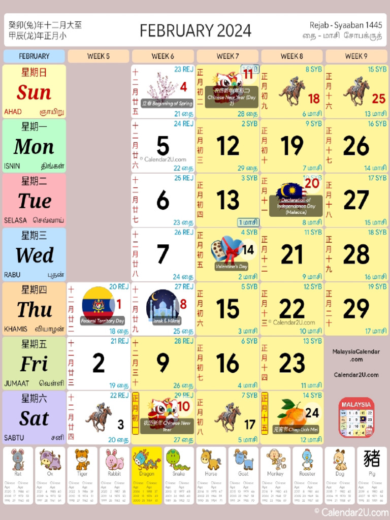 FEB Kalender Kuda PDF 2024 PDF