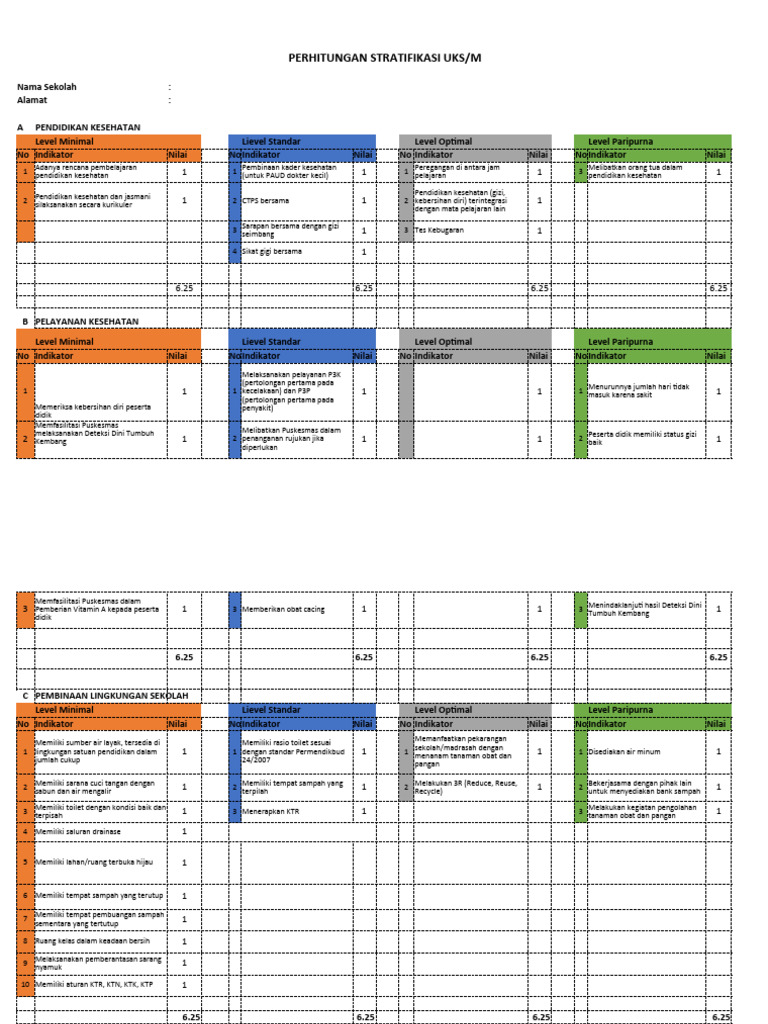 Tool Strata Sekolah SDN Licin | PDF