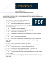 Stages of Change Assessment General