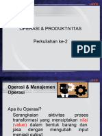 Manajemen Oprasi & Produktivitas