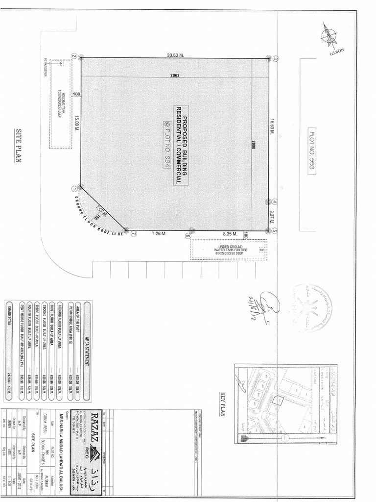 Approval from water department pdf