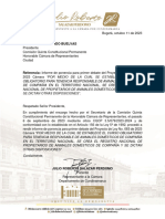 Ponencia Primer Debate PL 083 de 2023C - (Tenencia de Animales) 2023.10.11