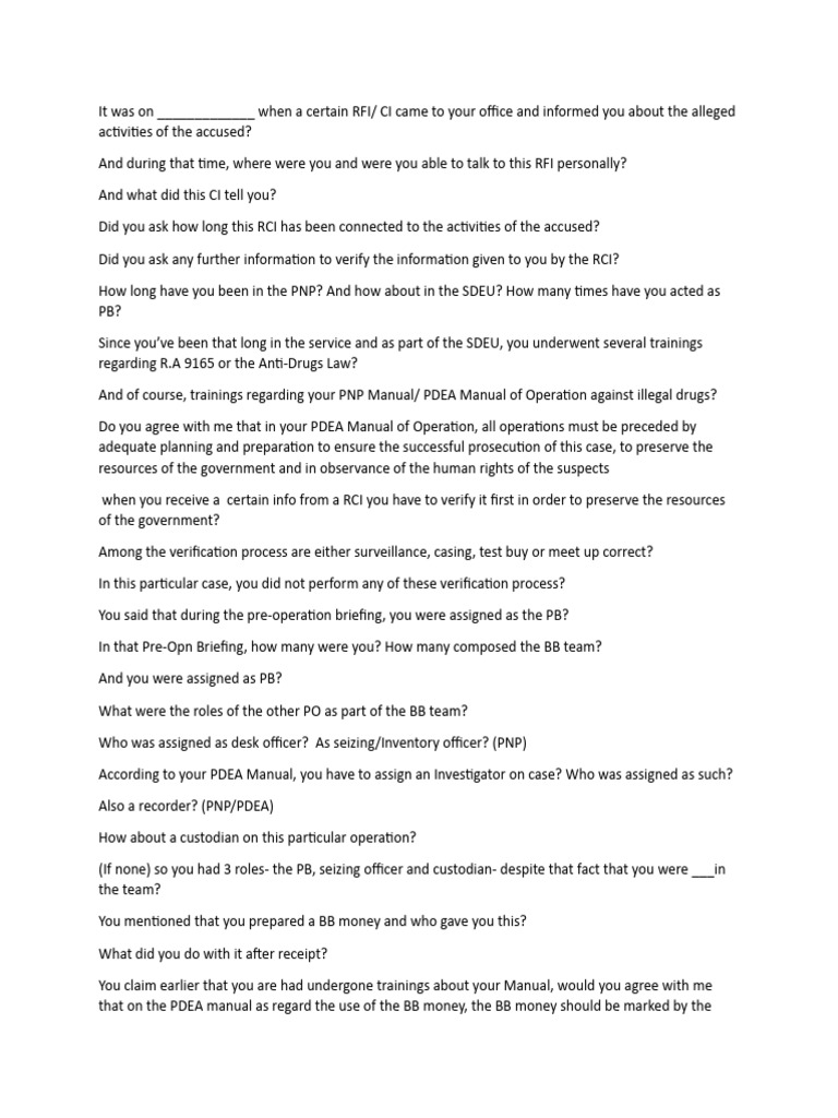 PDEA DRUG chain of custody PDF National Security Justice