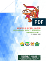 TECHNICAL HANDBOOK KEJURDA PANAHAN BUPATI CUP I 2023 Bombana