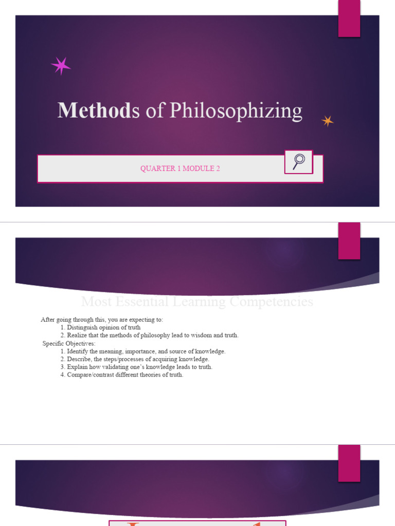 Module 2 methods of philosophizing reviewer pdf