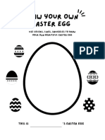 Draw Your Own Easter Egg Coloring Page
