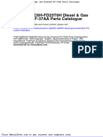 TCM Fg20c6h Fd25t6h Diesel Gas Powered PF 37aa Parts Catalogue