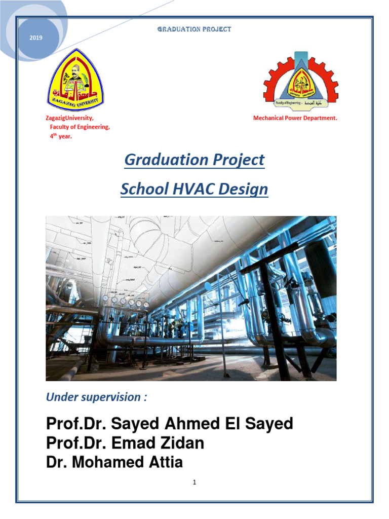 HVAC Design Graduation Project Report | PDF | Air Conditioning | Heat ...