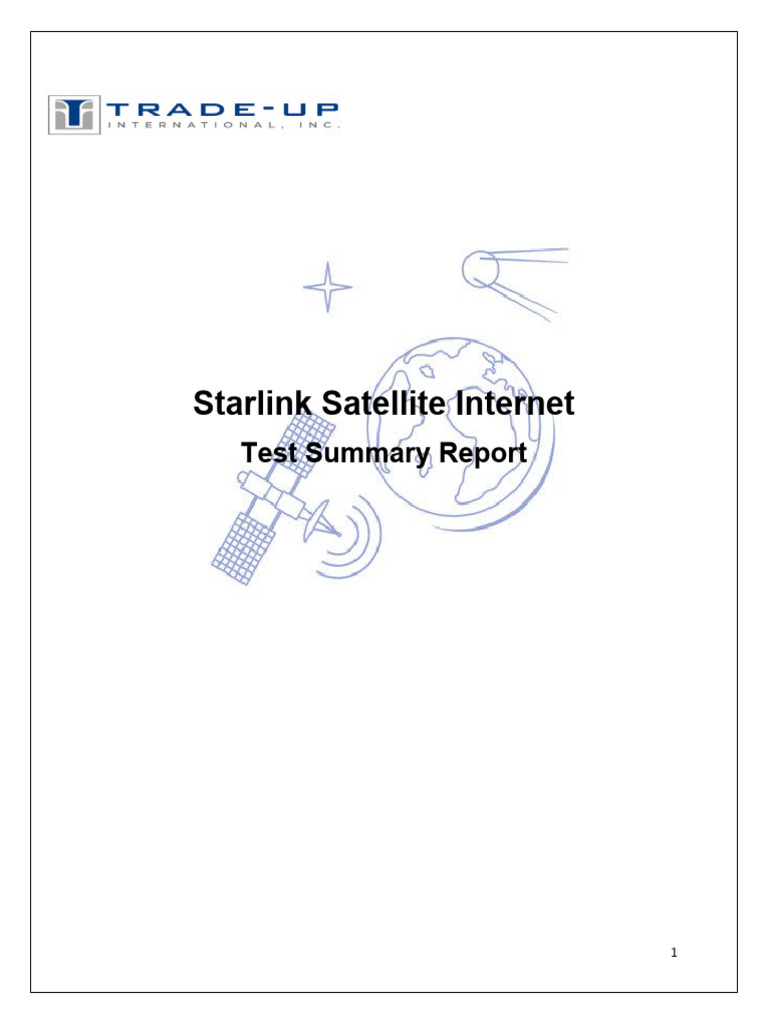 Starlink Satellite Internet Pdf