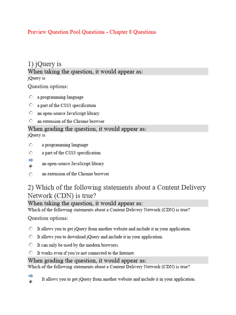 Final Exam Pool Questions | PDF | Teaching Methods & Materials ...