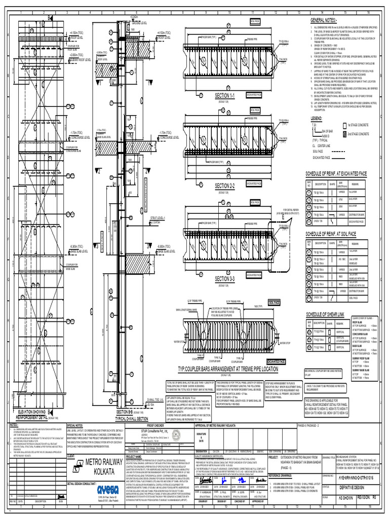 D-Wall Reinforcement Details for Metro Panels | PDF