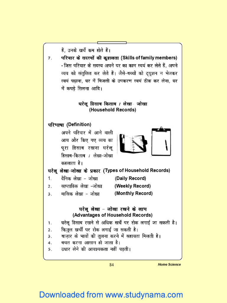 NIOS 10TH CLASS HOME SCIENCE PRACTICAL FILE PDF IN HINDI 2025 visual data 6