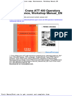 Terex PPM Crane Att 400 Operators Maintenance Workshop Manual en
