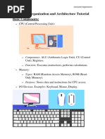 Computer Organization and Architecture Tutorial