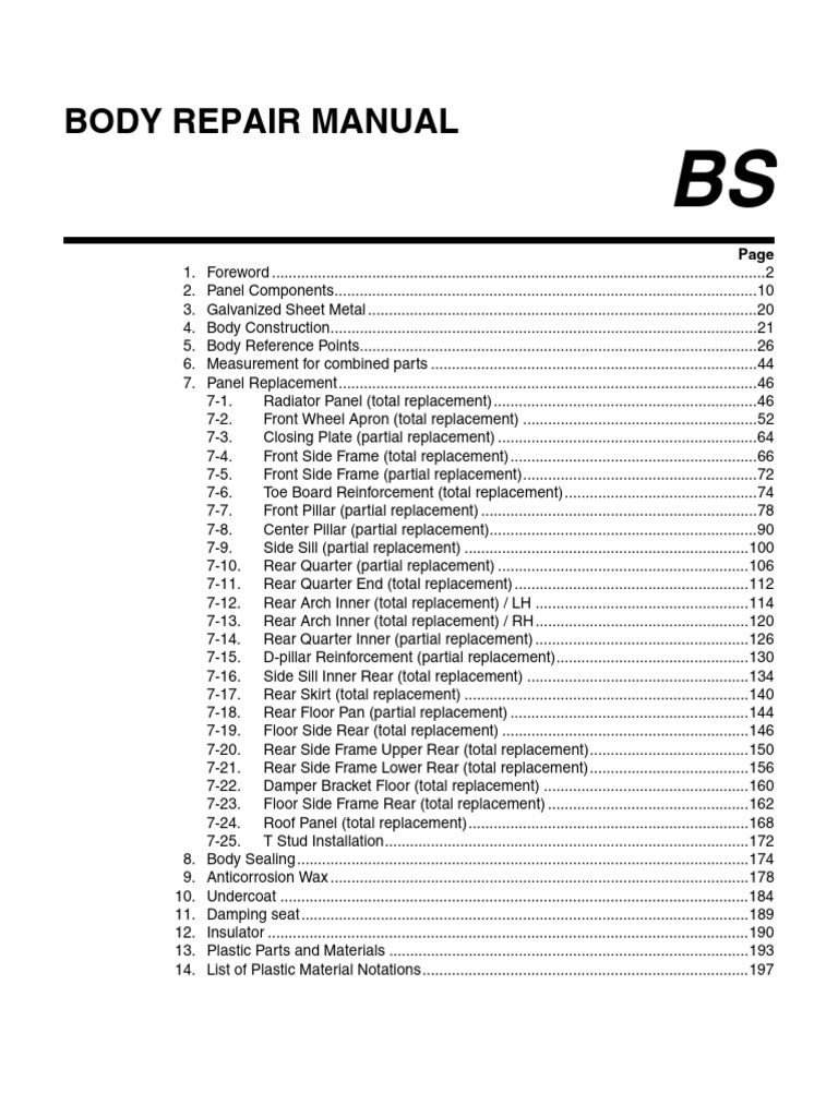 Auto Body Repair Manual Guide | PDF | Welding | Construction