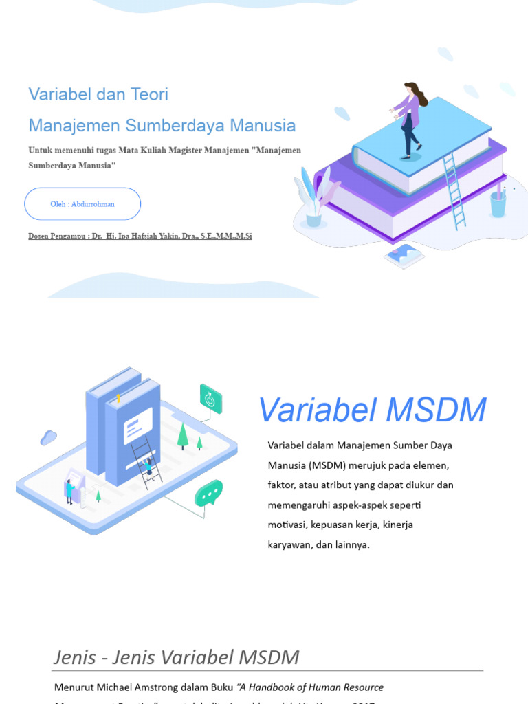 Variabel Kunci dalam MSDM | PDF