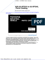 Toyota Forklift 02 5fg33 To 02 5fg45!02!5fge35 Parts Catalog