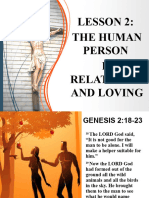 GRADE 9 CLE Lesson 2 - Human Is Relating and Loving